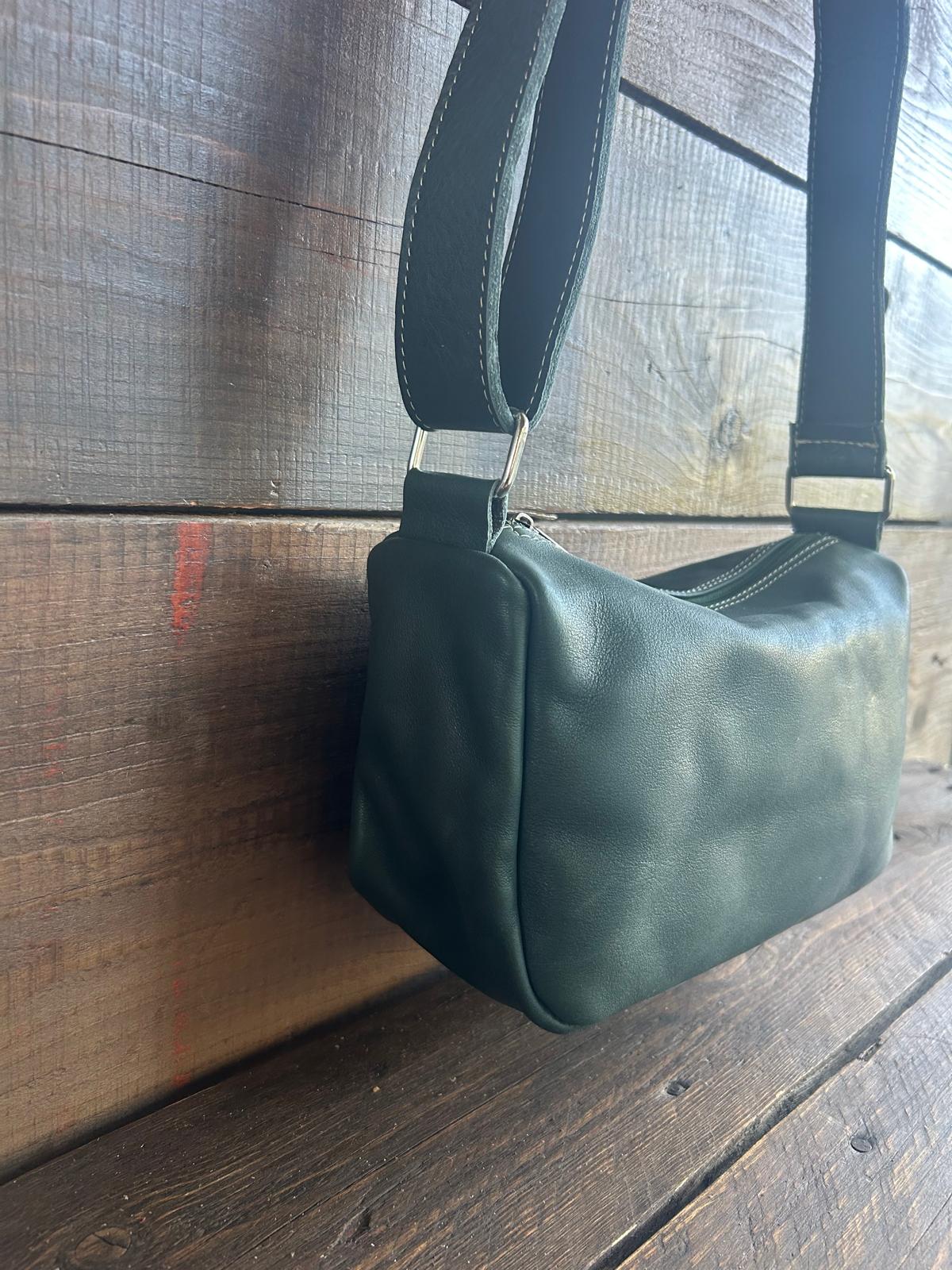 Carlotta - la nostra tracolla mezza luna - col. Dark Teal