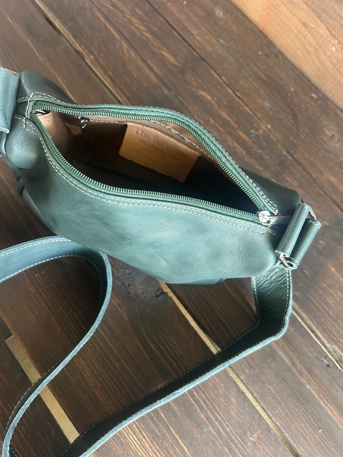 Carlotta - la nostra tracolla mezza luna - col. Dark Teal