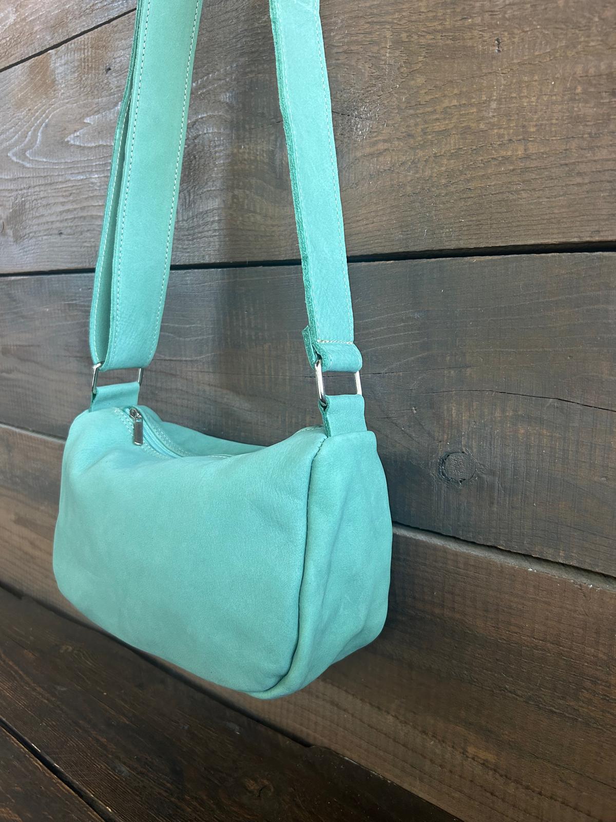 Carlotta - la nostra tracolla mezza luna - col. Turquoise