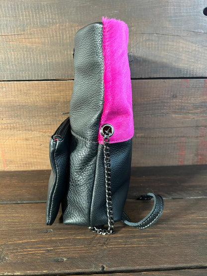 Little Rock col. Nero / Fuchsia
