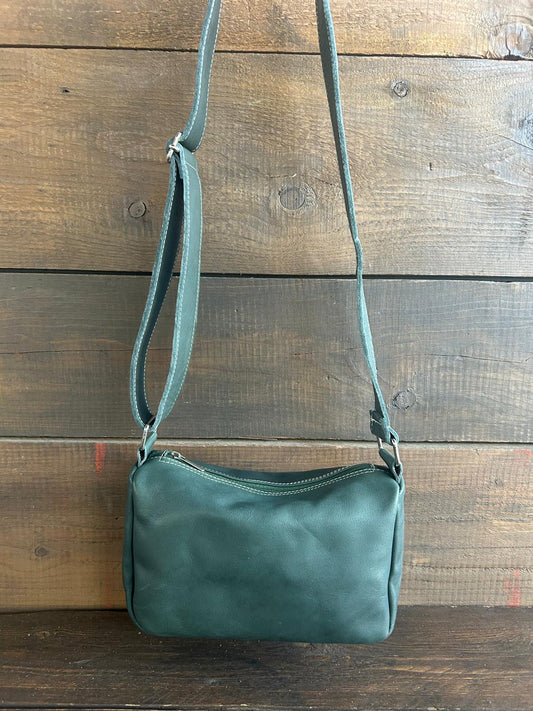 Carlotta - la nostra tracolla mezza luna - col. Dark Teal